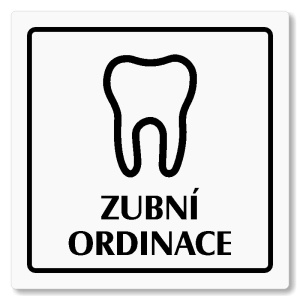 Zubní ordinace, 118x118mm, bílá, Arizona